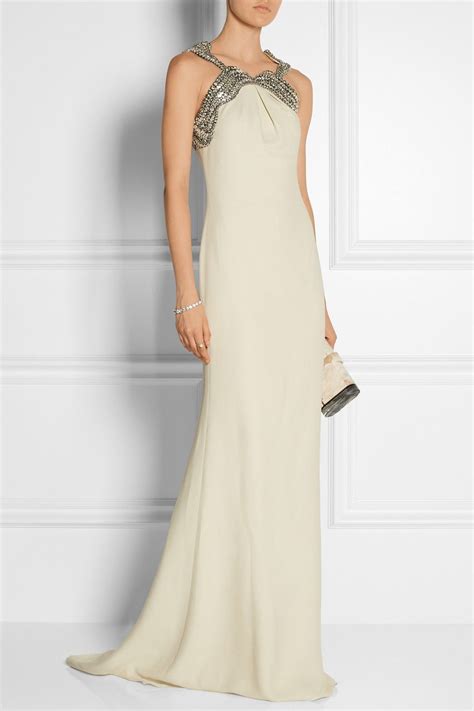 gucci white evening gown|xxl Gucci dress.